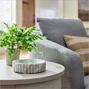 Threshold Designed with Studio McGee Marble Scalloped Round Trinket Bowl